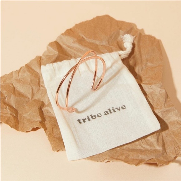tribe alive Jewelry - Tribe Alive Rose Goldtone Cuff Bracelet NEW